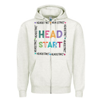 Oatmeal Heather Head Start Printable Zipper Hoodie - Bettercallsaul