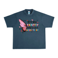 Midnight Navy you sre exactly where you need to be Urban Heavy Tee - MaliasSmallBusiness