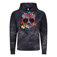 Cloud Black autism awareness bear Vintage Hoodie - MaliasSmallBusiness