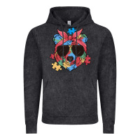 Vintage Black autism awareness bear Vintage Hoodie - MaliasSmallBusiness