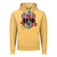 Vintage Mustard autism awareness bear Vintage Hoodie - MaliasSmallBusiness