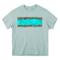 Arona turquoise leopard Heavy Core Tee - JahusDesignShop