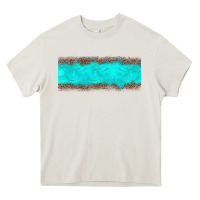 Turquoise Leopard Heavy Core Tee | Teevron