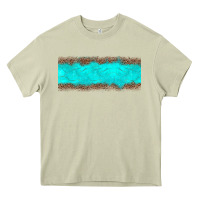 Mossy turquoise leopard Heavy Core Tee - JahusDesignShop