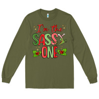Army Green im the sassy one Long Sleeve Tee - MaliasSmallBusiness