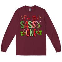 Burgundy im the sassy one Long Sleeve Tee - MaliasSmallBusiness