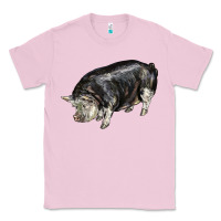 Bubblegum Pink poland china pig Classic Tee - LillyAllenDesigns