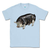 Dusty Blue poland china pig Classic Tee - LillyAllenDesigns