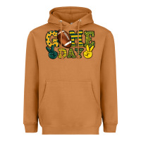 Meerkat Game day yellow and green team color Heavyweight Hoodie - HowdyJamesFarm