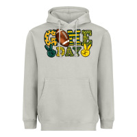 Moon Dust Game day yellow and green team color Heavyweight Hoodie - HowdyJamesFarm