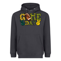 Smoke Game day yellow and green team color Heavyweight Hoodie - HowdyJamesFarm