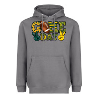 Storm Game day yellow and green team color Heavyweight Hoodie - HowdyJamesFarm
