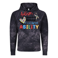 Cloud Black autism it's not a disability it's a different abil Vintage Hoodie - MaliasSmallBusiness