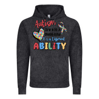 Vintage Black autism it's not a disability it's a different abil Vintage Hoodie - MaliasSmallBusiness