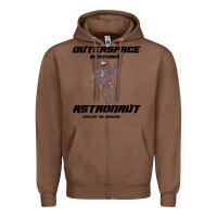 Chestnut Outer Space Adventurer Astronaut Zipper Hoodie - Bettercallsaul