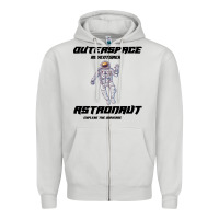 Outer Space Adventurer Astronaut Zipper Hoodie | Teevron
