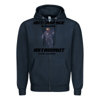 Navy Outer Space Adventurer Astronaut Zipper Hoodie - Bettercallsaul