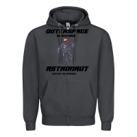 Smoke Outer Space Adventurer Astronaut Zipper Hoodie - Bettercallsaul