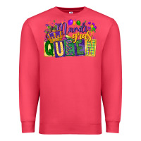 Cardinal mardi gras queen Premium Sweatshirt - CowGirlArtShop