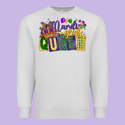 Mardi Gras Queen Premium Sweatshirt Designed By Cowgirlartshop