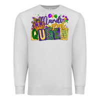 Dove Grey mardi gras queen Premium Sweatshirt - CowGirlArtShop