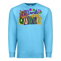 Ocean Blue mardi gras queen Premium Sweatshirt - CowGirlArtShop