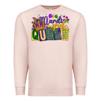 Pale Pink mardi gras queen Premium Sweatshirt - CowGirlArtShop