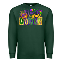 Sports Green mardi gras queen Premium Sweatshirt - CowGirlArtShop