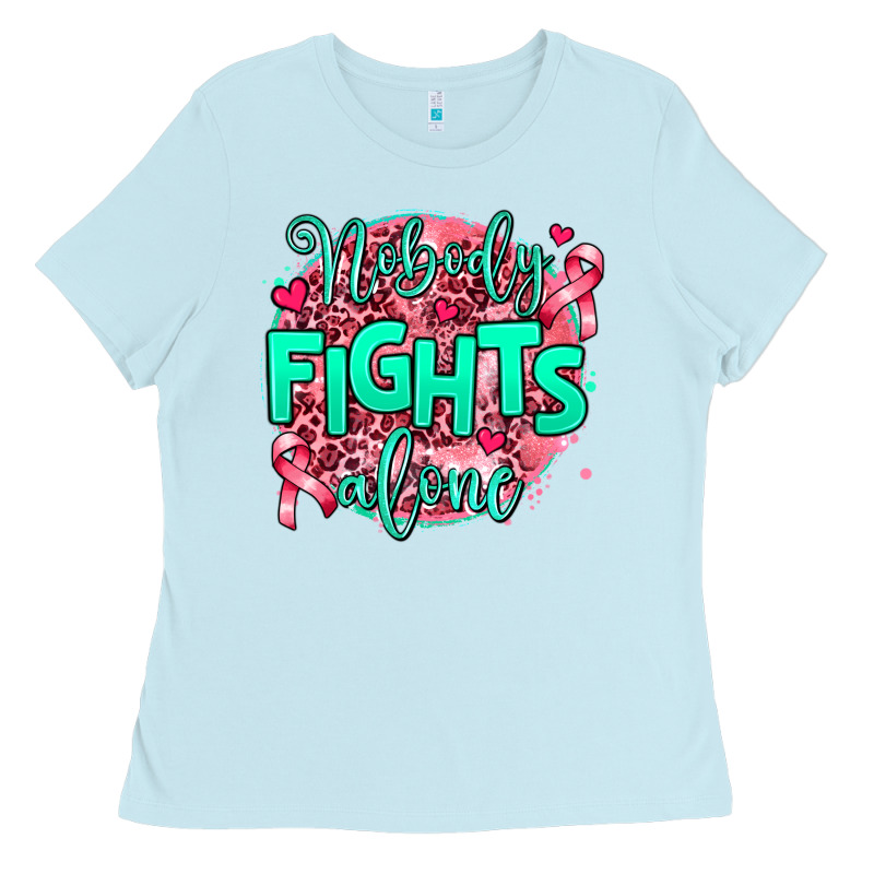 Nobody Fights Alone Ladies Tee by AdoDesignShop | Teevron