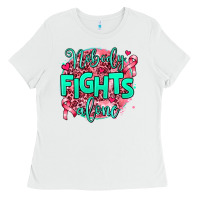 White nobody fights alone Ladies Tee - AdoDesignShop
