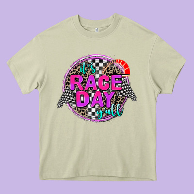 It's Race Day Y'all Heavy Core Tee Designed By Adodesignshop