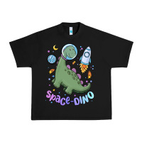 Black space dino Urban Heavy Tee - MaliasSmallBusiness