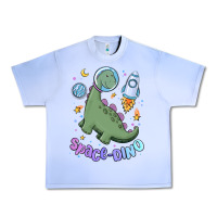 Grape Ice space dino Urban Heavy Tee - MaliasSmallBusiness