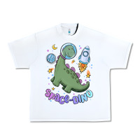 White space dino Urban Heavy Tee - MaliasSmallBusiness