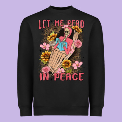 Let Me Read In Peace Heavyweight Sweatshirt Designed By Maliassmallbusiness