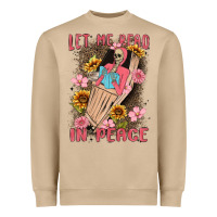 Mushroom let me read in peace Heavyweight Sweatshirt - MaliasSmallBusiness