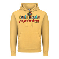 Vintage Mustard christmas for god so loved john 3 16 Vintage Hoodie - Jasminsmagicworld