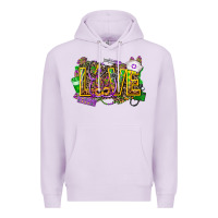 Lilac mardi gras love nurse Premium Hoodie - CowGirlArtShop