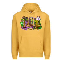 Mustard mardi gras love nurse Premium Hoodie - CowGirlArtShop