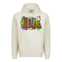 Oatmeal Heather mardi gras love nurse Premium Hoodie - CowGirlArtShop