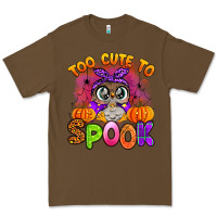 Cacao too cute to spook with owl Premium Tee - Artiststas