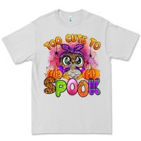 Dove Grey too cute to spook with owl Premium Tee - Artiststas