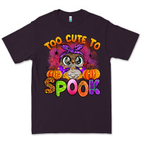 Plum too cute to spook with owl Premium Tee - Artiststas