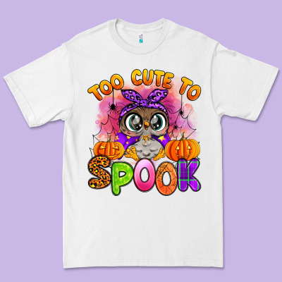 Too Cute To Spook With Owl Premium Tee Designed By Artiststas