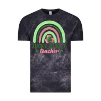 Cloud Black lucky to be a teacher Vintage Tee - MaliasSmallBusiness
