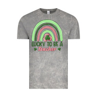 Cloud Rock lucky to be a teacher Vintage Tee - MaliasSmallBusiness