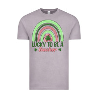 Vintage Zinc lucky to be a teacher Vintage Tee - MaliasSmallBusiness