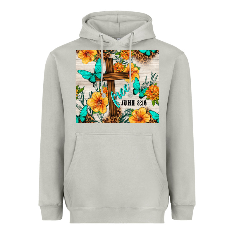 Christian Free John 8 36 Heavyweight Hoodie by TumblerDesignByShophia | Teevron