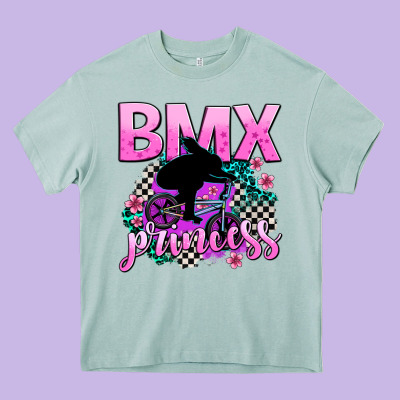 Bmx Princess Heavy Core Tee Designed By Adodesignshop