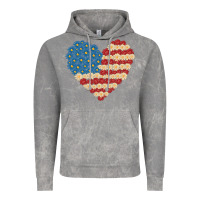 Cloud Rock american heart flag Vintage Hoodie - MaliasSmallBusiness
